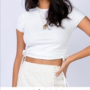 Evant Tee White // WHITE FITTED T-SHIRT